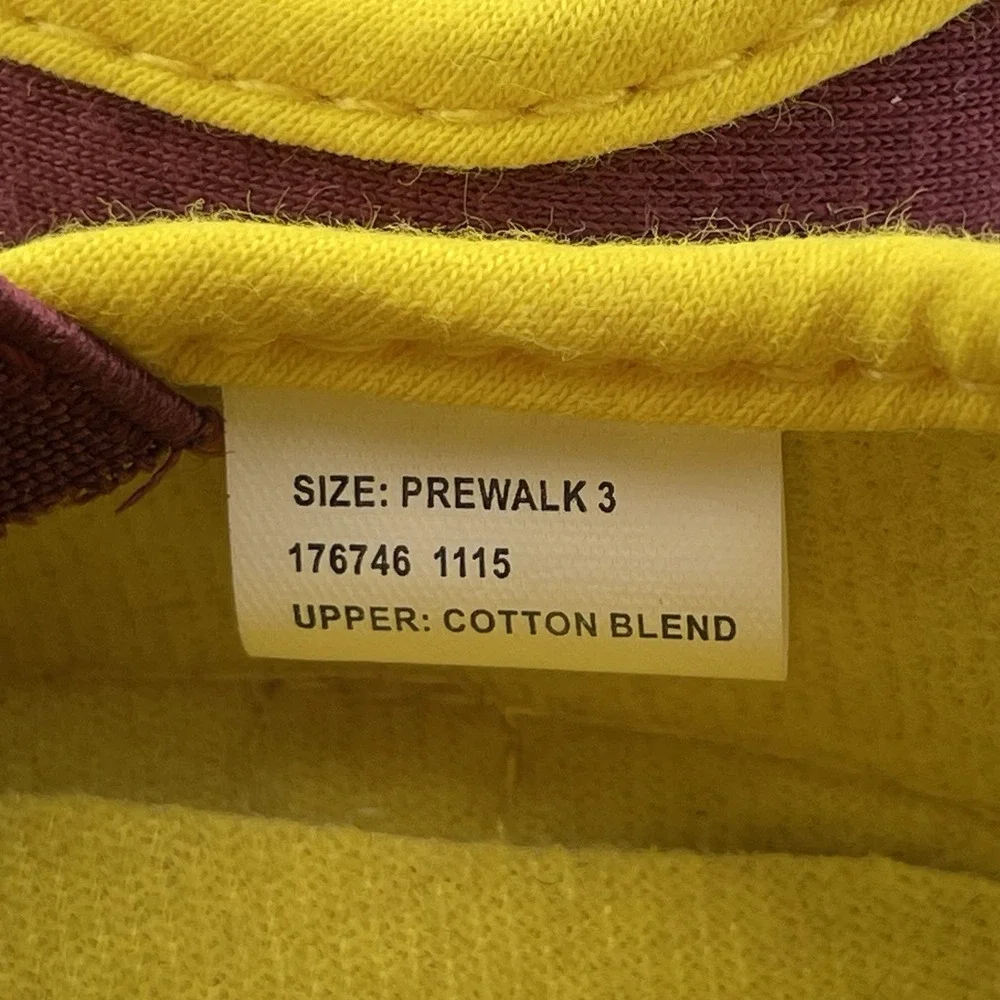 Iowa State‎ NCAA Baby Slip On Shoes Sneakers Size Prewalk 3 Maroon Gold